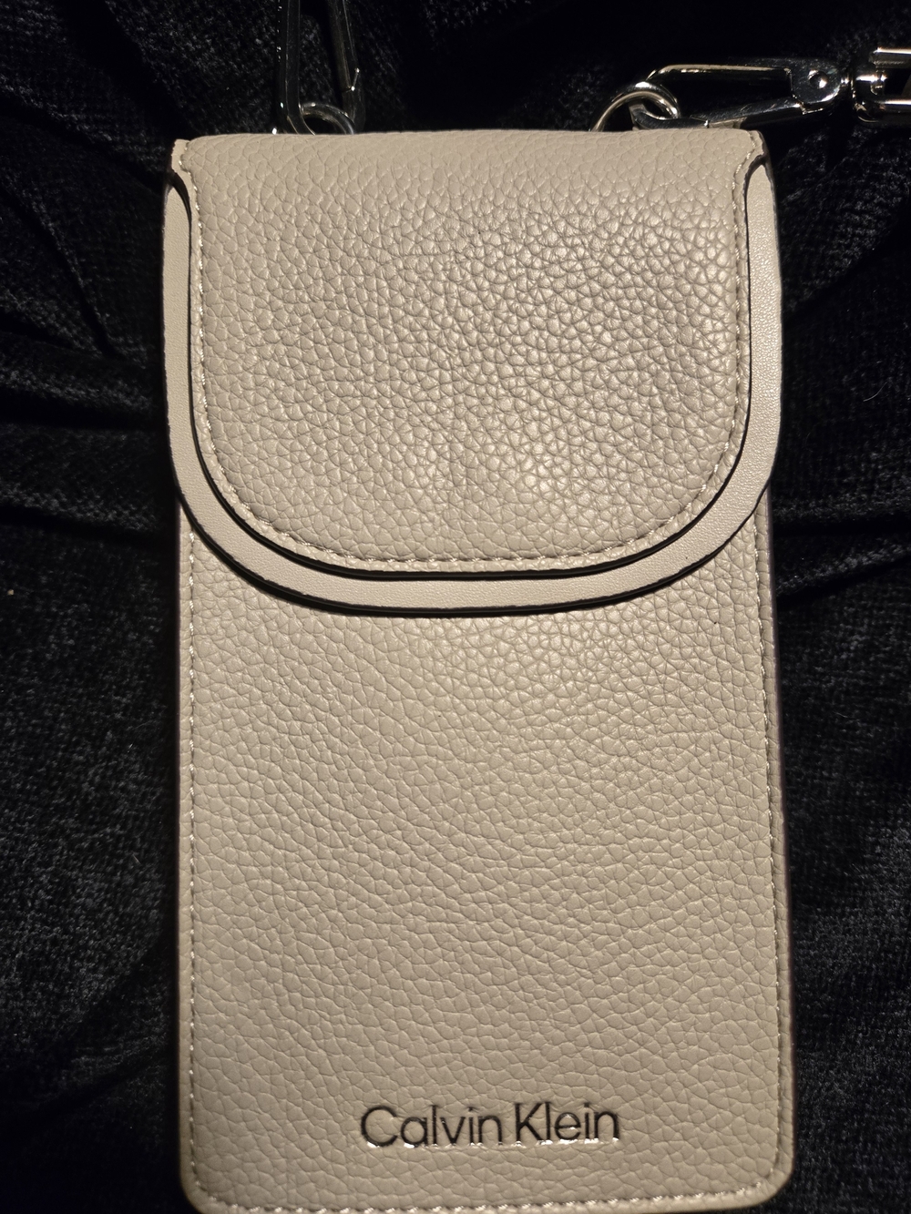 Calvin Klein Beige Crossbody Phone Pouch - Picture 8 of 9